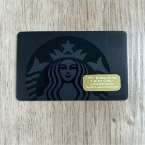 Starbucks Black Gift Card